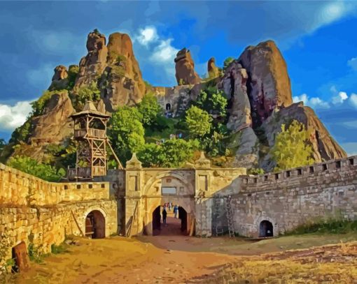 The Belogradchik Fortess paint by numbers