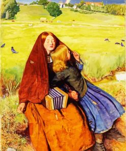 The Blind Girl By John Everett Millais paint by number