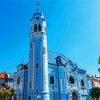 The Blue Church Slovakia paint by number