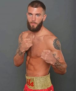 The Boxer Caleb Plant paint by number