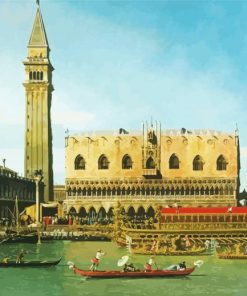 The Bucintoro By Canaletto paint by number