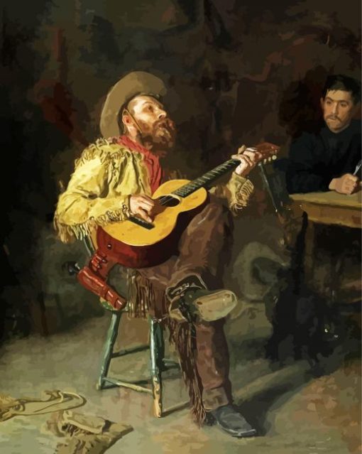 The Cowboy Singer paint by number