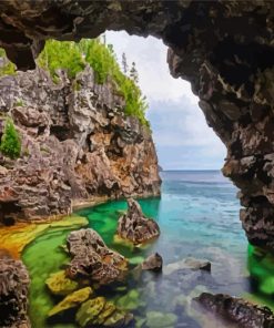 The Grotto Bruce Peninsula National Park paint by number