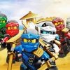 The Lego Ninjago paint by number