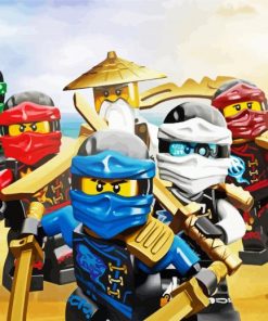 The Lego Ninjago paint by number