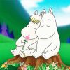 The Moomins Couple paint by number