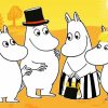 The Moomins Family paint by number