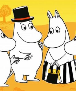 The Moomins Family paint by number