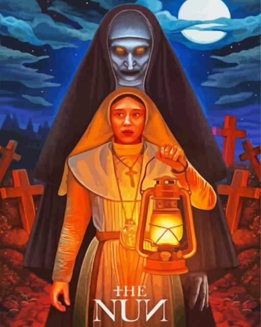 The Nun Movie Poster paint by numbers