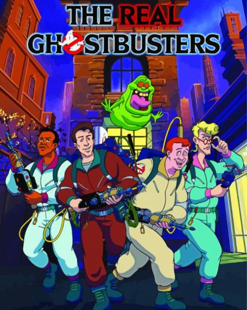 The Real Ghostbusters Animated Serie paint by number