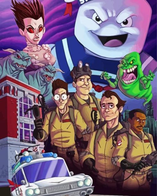 The Real Ghostbusters paint by number