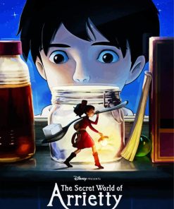 The Secret World Of Arrietty Animation paint by numbers