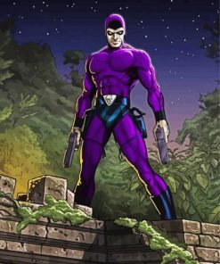 The Superhero Phantom paint by numbers