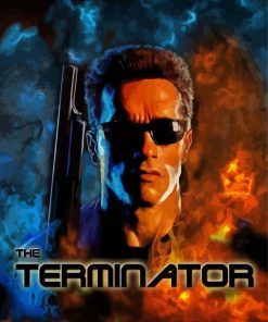 The Terminator Movie Poster paint by numbers