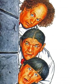 The Three Stooges paint by numbers