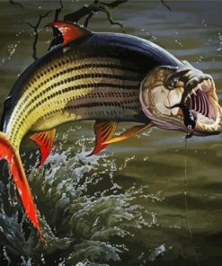 The Tigerfish paint by number