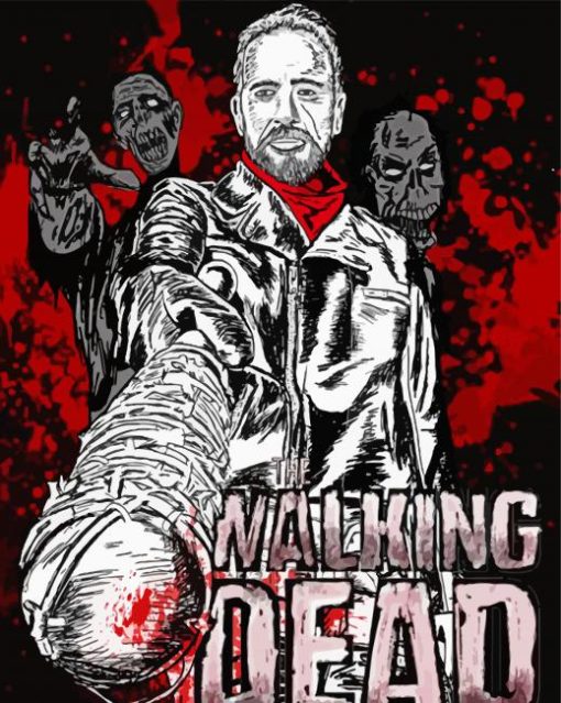 The Walking Dead Negan Smith paint by numbers