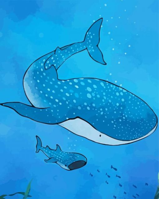 The Whale Shark paint by number