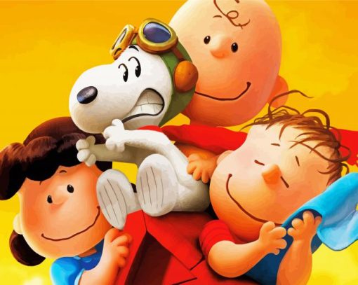 The Peanuts Animated Movie paint by number