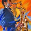 The Saxophone Player Art paint by number