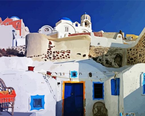 Thira Santorini paint by numbers