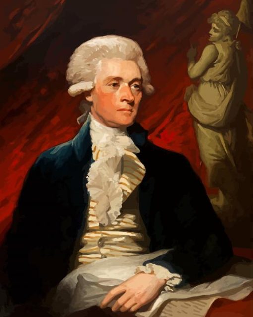 Thomas Jefferson Portrait paint by numbers