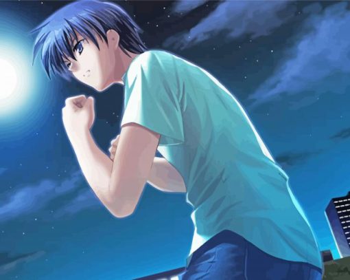 Tomoya Okazaki Clannad paint by number