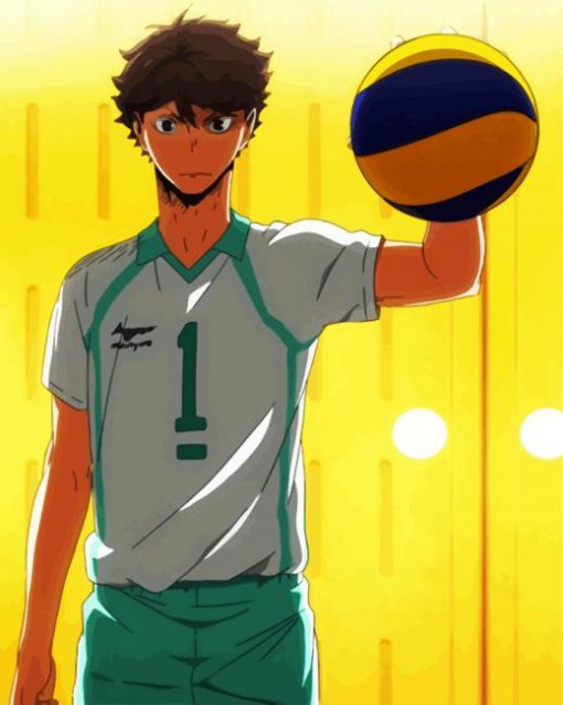 Toru Oikawa Volleyball Player paint by number