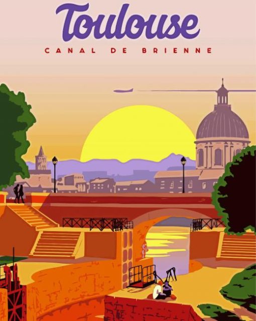 Toulouse Poster paint by number