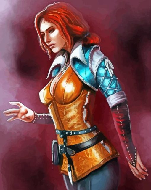 Triss Merigold The Witcher Game paint by number