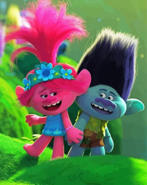 Trolls World paint by number