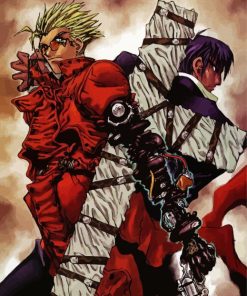 Trigun Vash And Nicolas paint by number