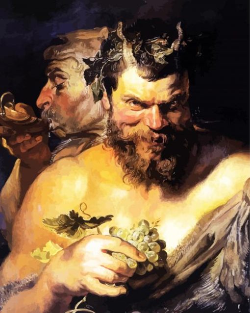 Two Satyrs By Rubens paint by numbers