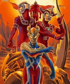 Ultraman Sc Fiction Movie paint by numbers