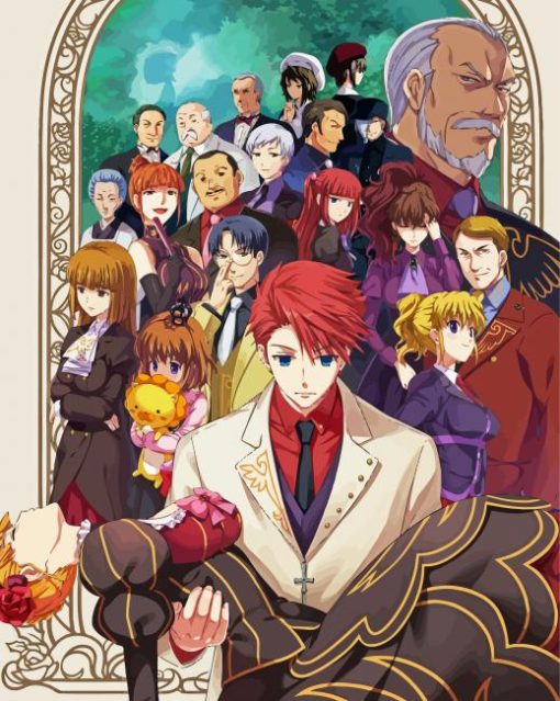 Umineko When They Cry Video Game paint by number