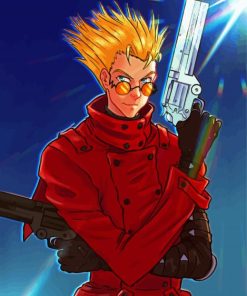 Vash The Stampede Trigun Anime paint by number