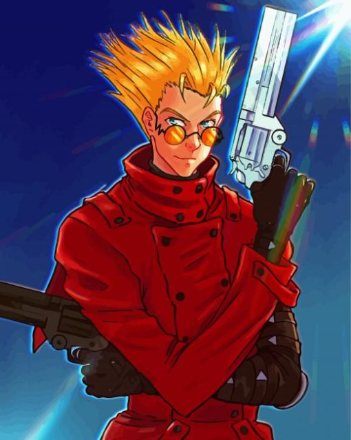 Vash The Stampede Trigun Anime paint by number