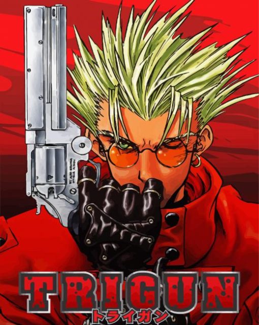 Vash The Stampede Trigun Manga Anime paint by number