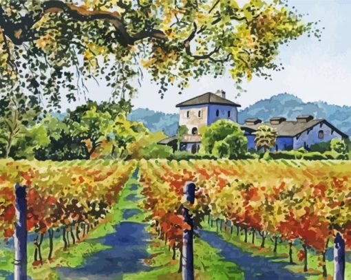 Vineyard paint by number