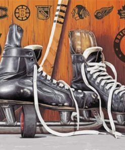 Vintage Ice Skates paint by number