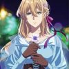 Violet Evergarden Anime Girl paint by number