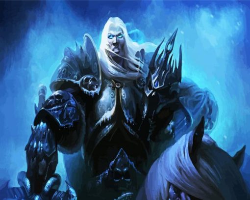 Arthas Menethil Warcraft Game paint by numbers