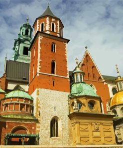 Wawel Cathedral Krakow paint by numbers