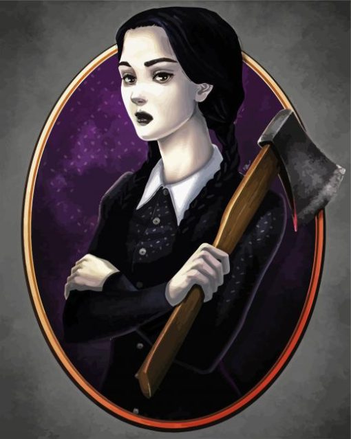 Wednesday Addams Family paint by numbers