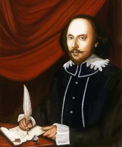 William Shakespeare Playwright paint by number