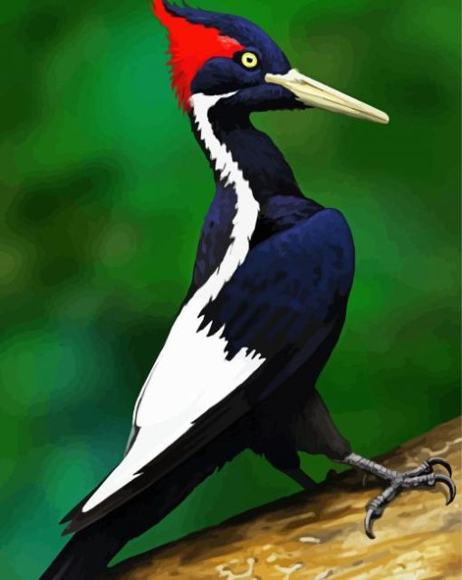 Woodpecker Bird Animal paint by number