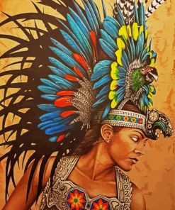 Xochiquetzal Girl paint by numbers