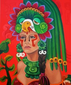 Xochiquetzal Lady paint by numbers