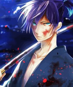 Yato Noragami Anime paint by numbers