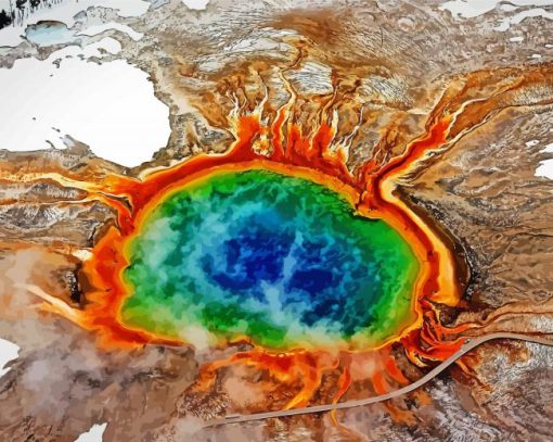 Yellowstone National Park paint by number